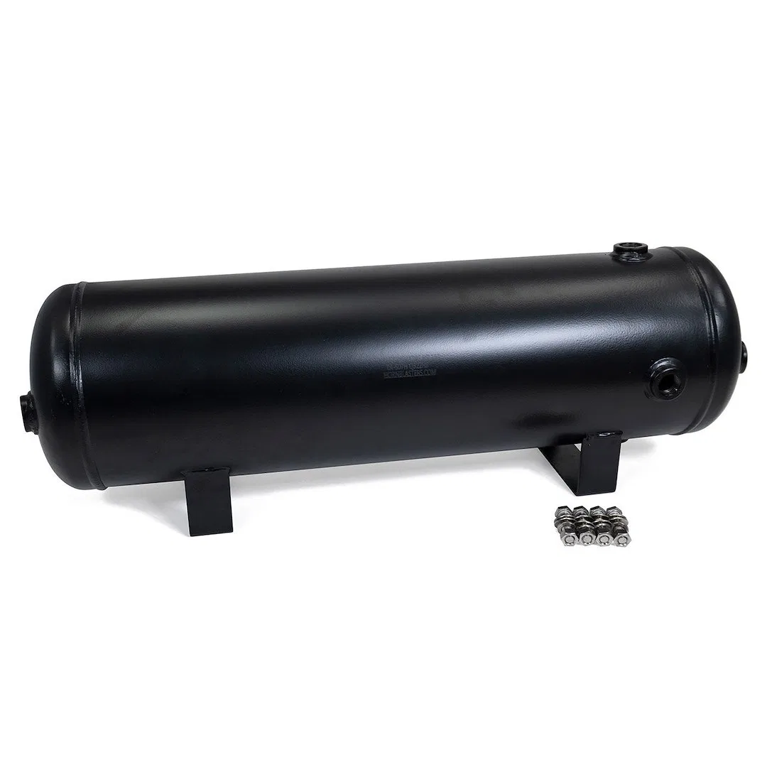 TA-507H – HORNBLASTER Air Tank, 5 Gallon Capacity Black Without Handle With 7 Ports 1/2 Inch NPT/ Mounting Hardware